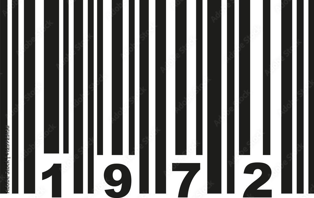 Barcode 1972 - obrazy, fototapety, plakaty 