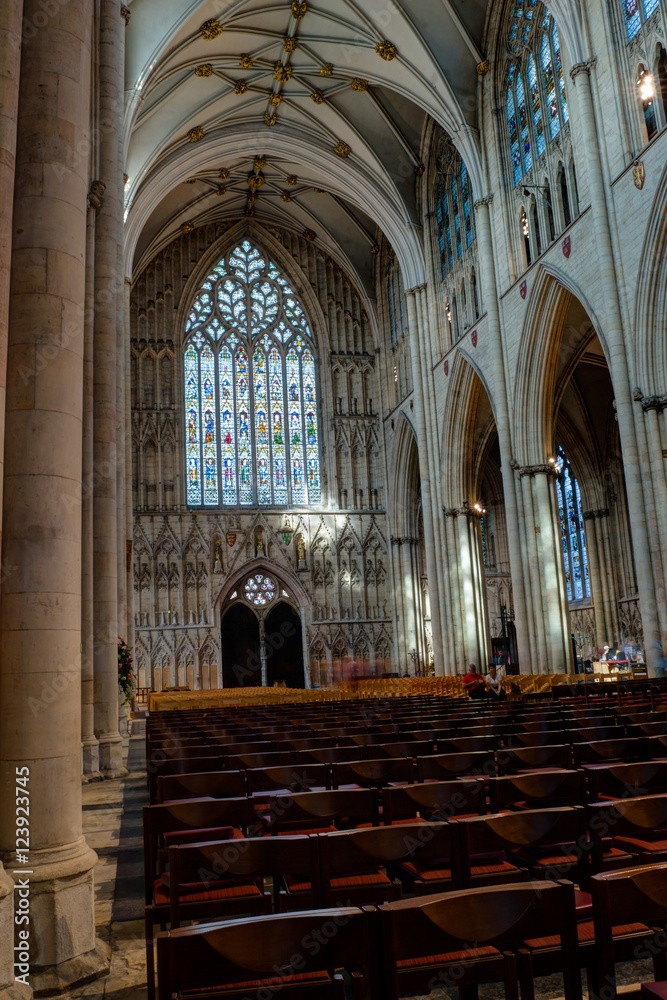 York Minster Nave West Window HDR