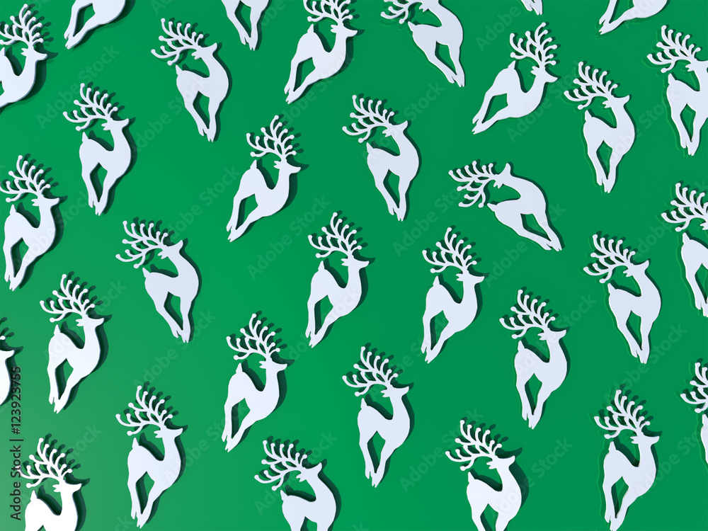 Fototapeta premium Christmas background with decorations.3D rendering.