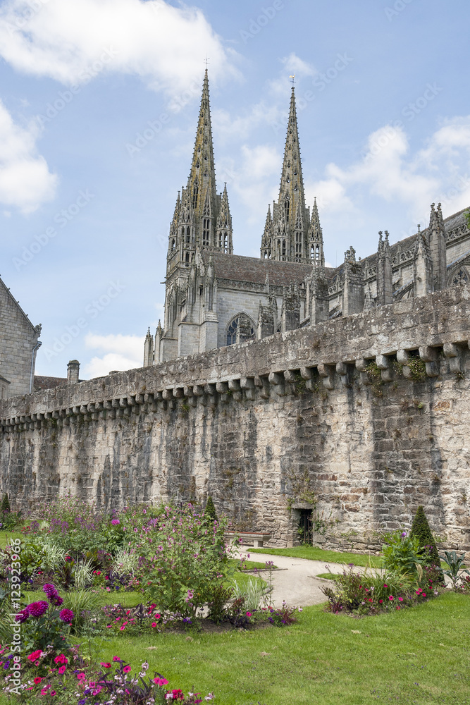 quimper cathedral in Brittany