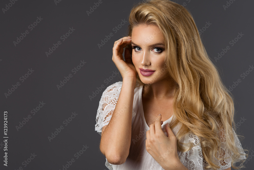 Blond beauty woman Blond beauty woman