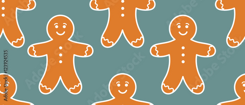 Gingerbread man pattern