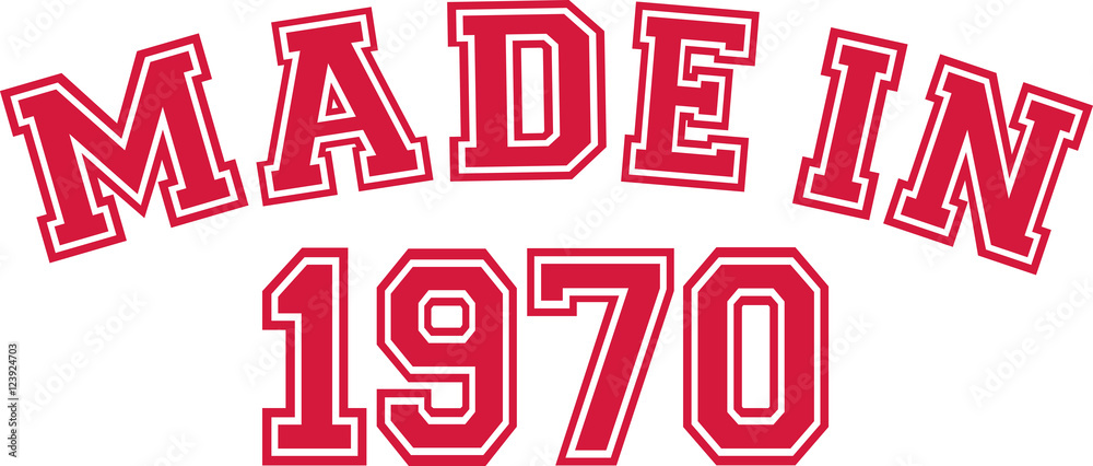 Made in 1970 Made in 1970