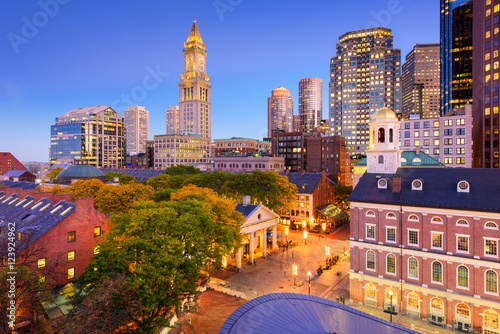 Downtown Boston Cityscape