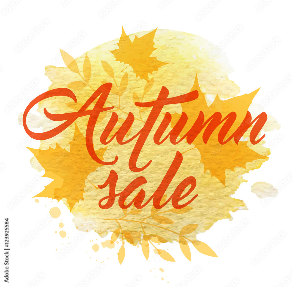 Abstract background for autumn sale Abstract background for autumn sale