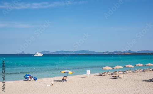 White sand in Ses Illetes beach © stbaus7