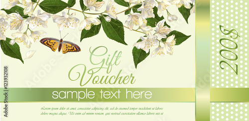 Flower gift voucher