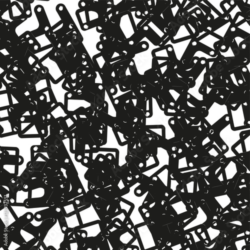 Fasteners for cabinets. Abstract composition. Background.