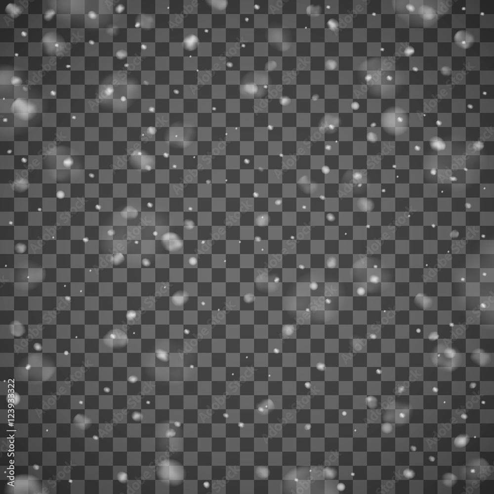 Realistic falling snowflakes. Isolated on transparent background. Vector illustration, eps 10.
Realistic falling snowflakes. Isolated on transparent background. Vector illustration, eps 10.