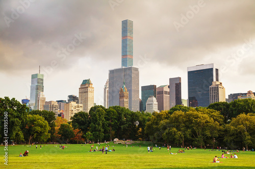 Manhattan cityscape as seen from the Central park