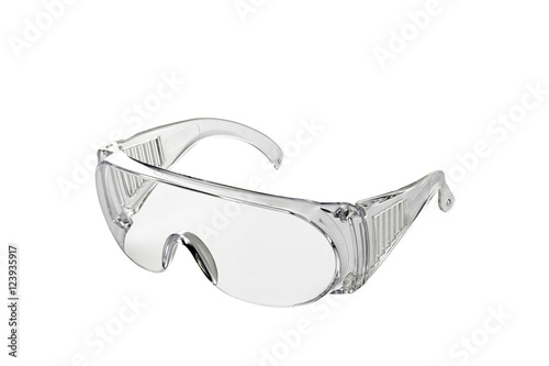 Schutzbrille aus transparentem Kunststoff