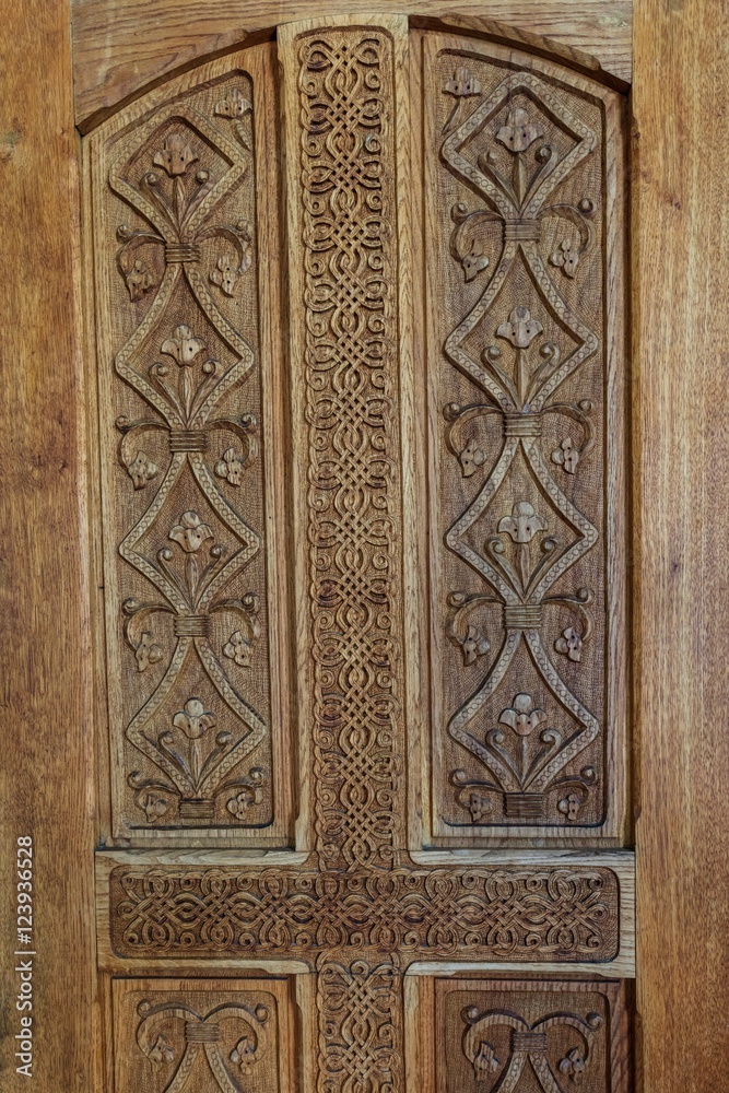 old wooden door