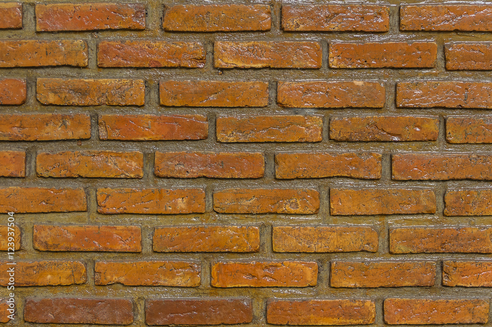 Obraz premium red brick wall background texture