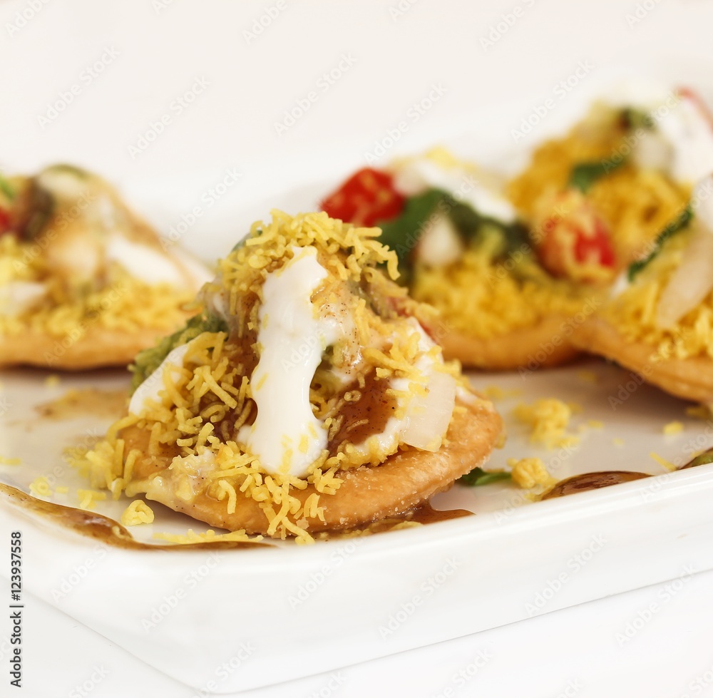 Dahi batata Puri - Popular Indian street food Dahi batata Puri - Popular Indian street food