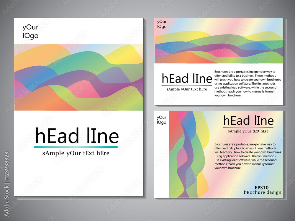 Fototapeta premium Template of book cover for brochure,flyer,annual report .Vector design illustration eps10