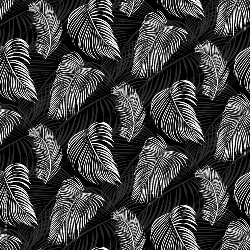 vector palms pattern Stock Vector | Adobe Stock