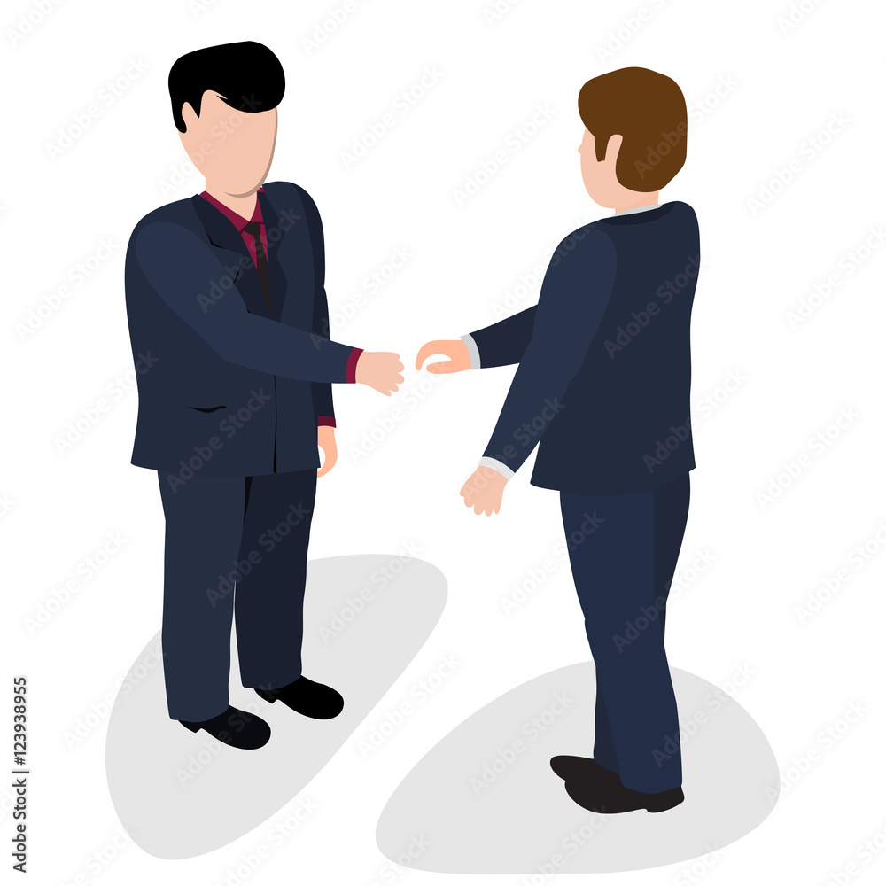 Trade shaking hands