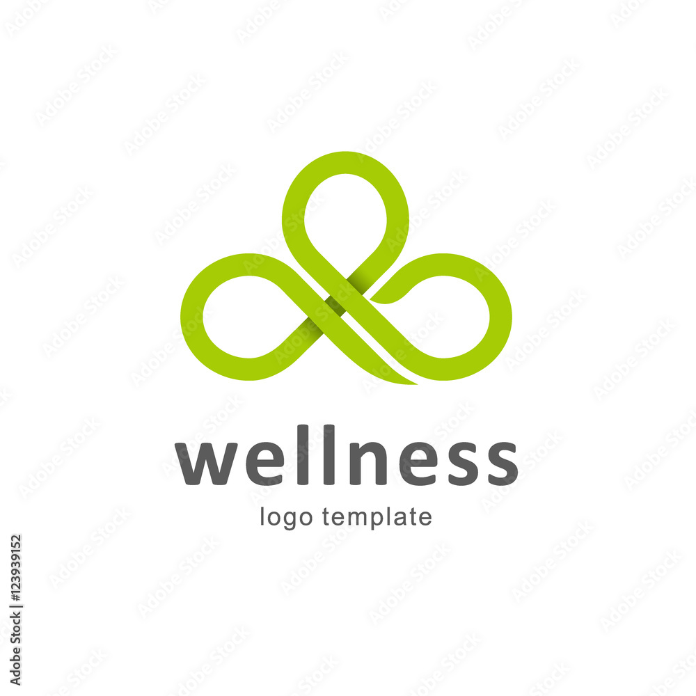 Vector logo design for wellness club Vector logo design for wellness club