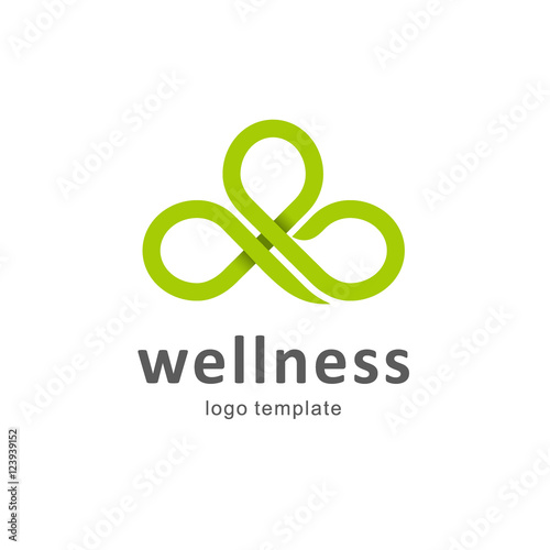 Vector logo design for wellness club