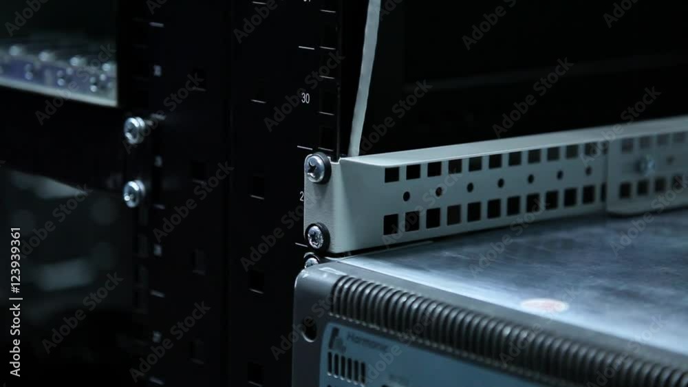assembling parts in the server room. assembling parts in the server room.