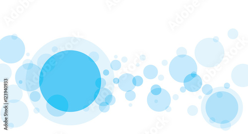 Wallpaper Mural Crossing circles abstract background. Sky blue transparent bubbles randomly placed on white and one big circle with room for your text or symbols. Easy editable vector eps10 illustration. Torontodigital.ca