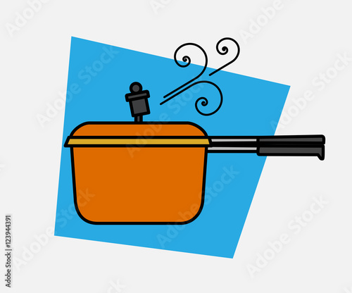 Pressure Cooker Steam Vector