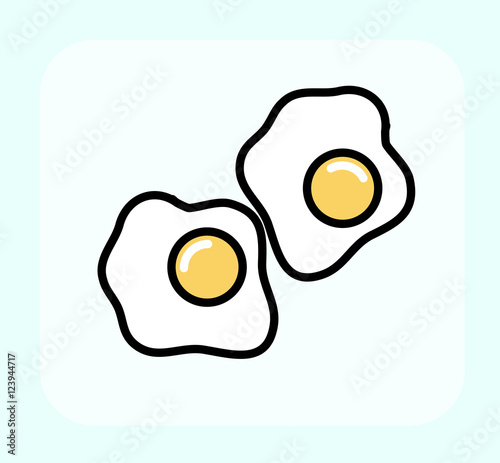 Egg Yolk Vector Clipart