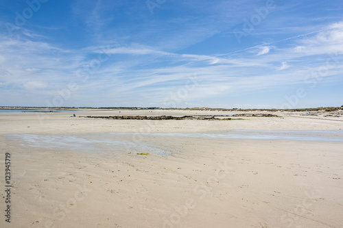sunny beach in Brittany