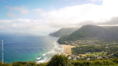 Photography Blick vom Bald Hill auf Stanwell Park in New South Wales, Australien