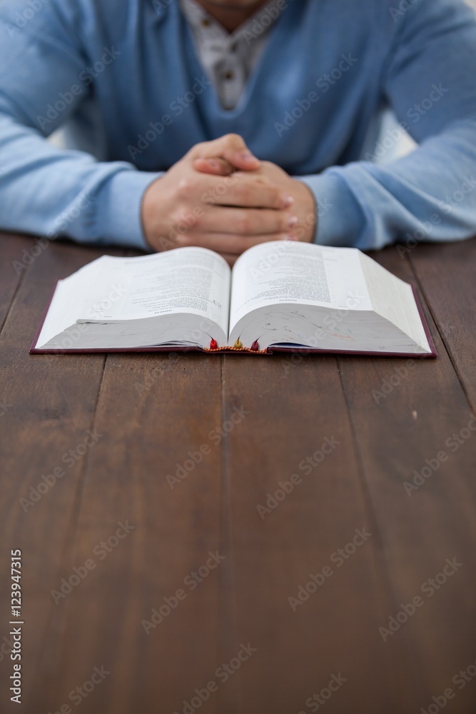 Man with a bible Man with a bible
