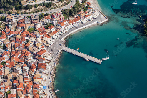 Fototapeta Naklejka Na Ścianę i Meble -  aerial view of the Greece coast line
