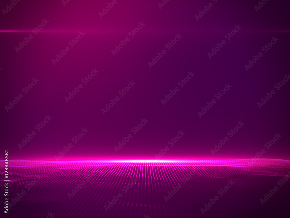 Beautiful Pink Particles with Lens Flare on Pink Gradient Color Background  - Luxury Background Design Element Stock Photo