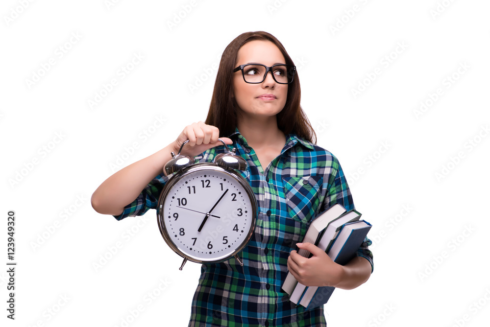 Young student isolated on the white background Young student isolated on the white background