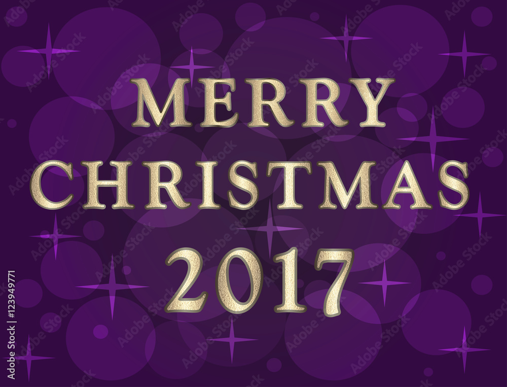 Christmas illustration with bokeh effect Christmas illustration with bokeh effect