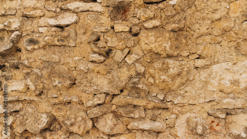 Background of old vintage rock wall day