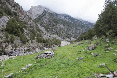 The sheep pen in Kyrgyzstan 