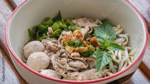 Asian white noodles