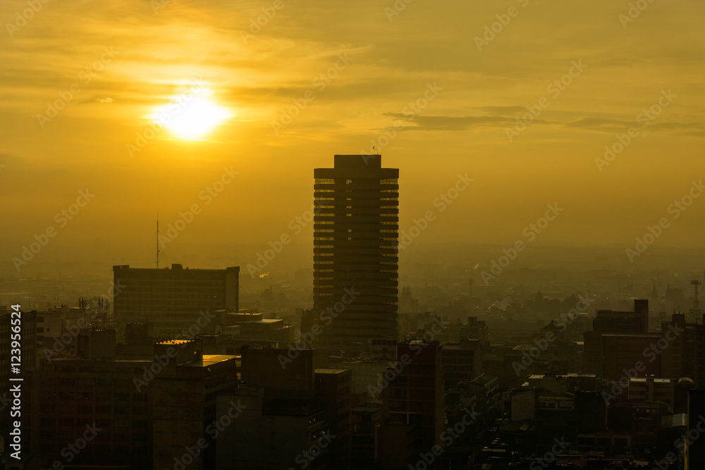 Bogota Cityscape Sunset