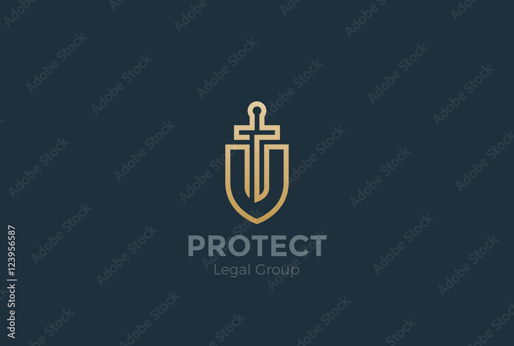 Lawyer Attorney Logo vector Shield Sword Law Legal firm Security Lawyer Attorney Logo vector Shield Sword Law Legal firm Security