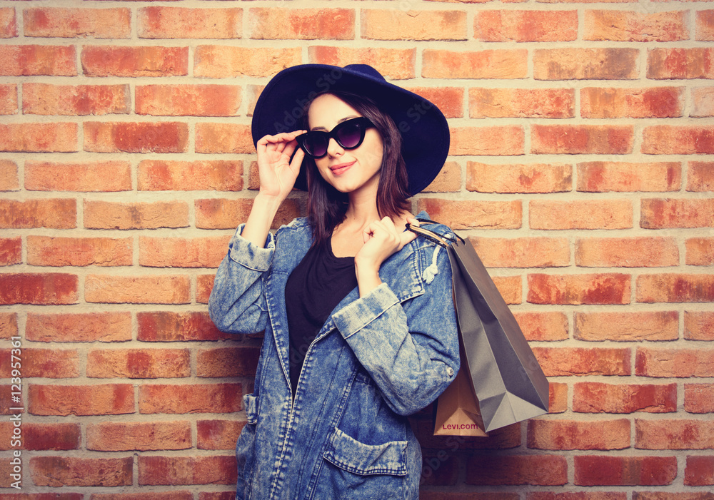 buyer with shopping bags buyer with shopping bags