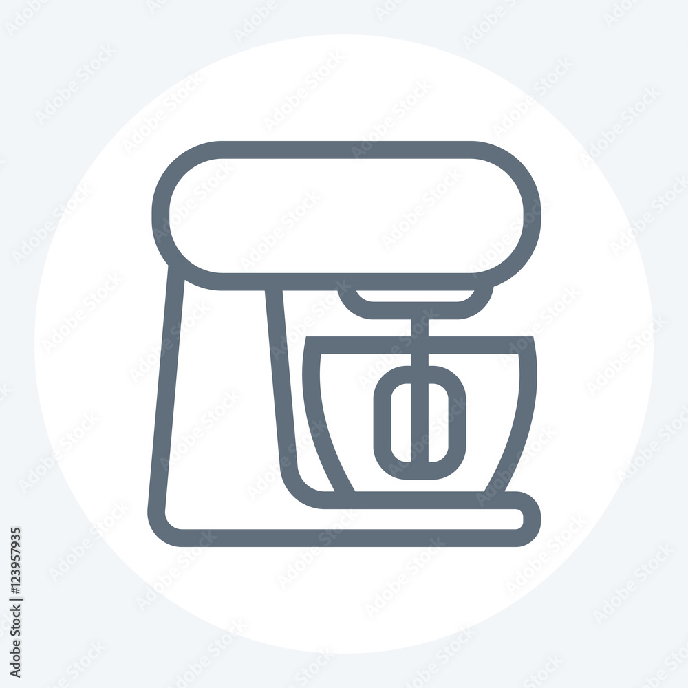 Kitchen mixer line icon. Kitchen mixer line icon.