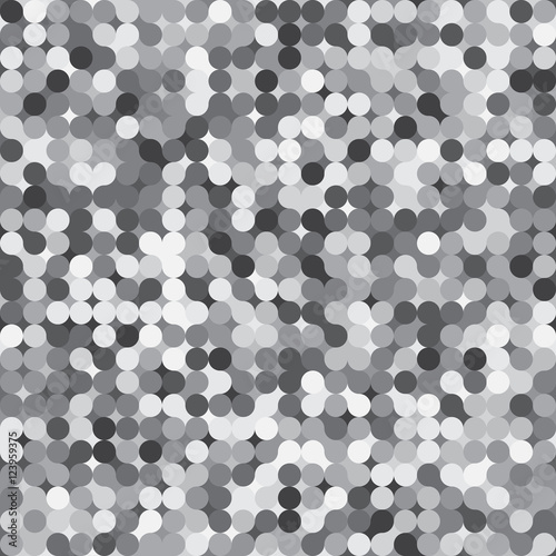 Abstract black and white bright modern vector circle seamless pattern. Grayscale spot unique background. Graphic style for wallpaper, wrapping, fabric, background, apparel, prints, banners