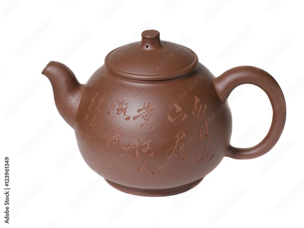 Clay teapot for tea in Chinese style.