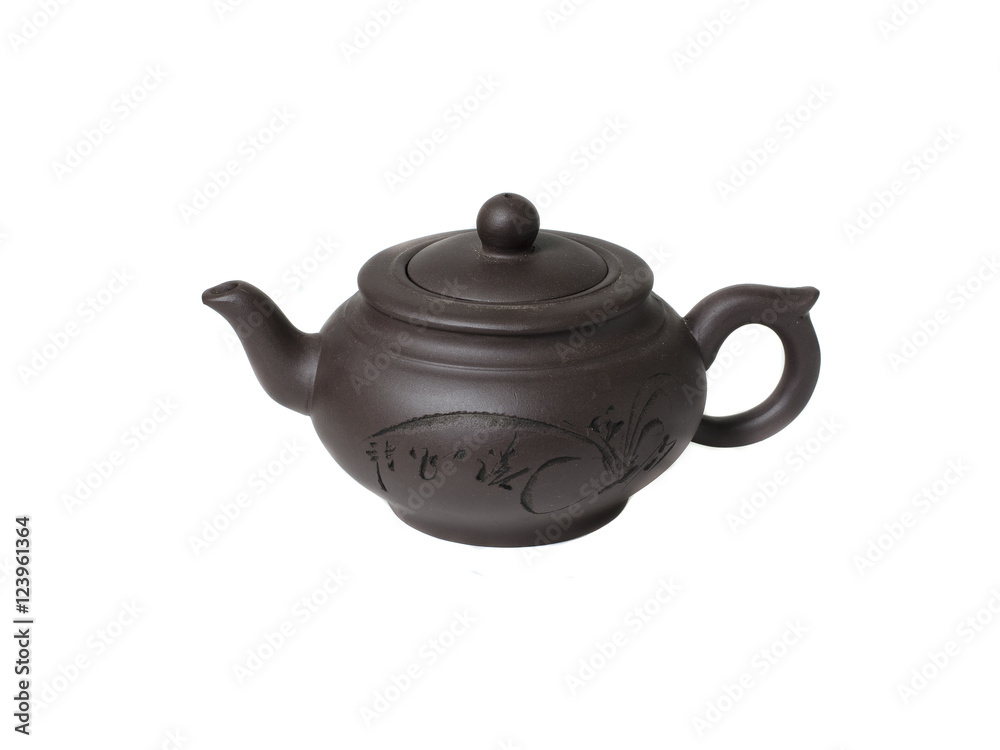 Clay teapot for tea in Chinese style.