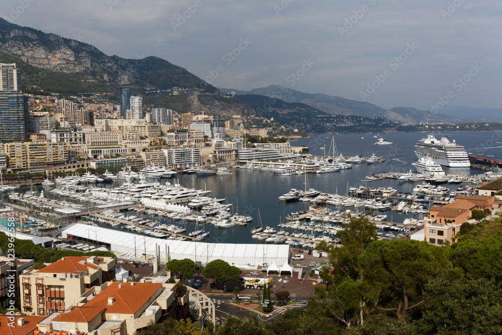La Condamine et Port Hercule de Monaco vus du Rocher de Monaco