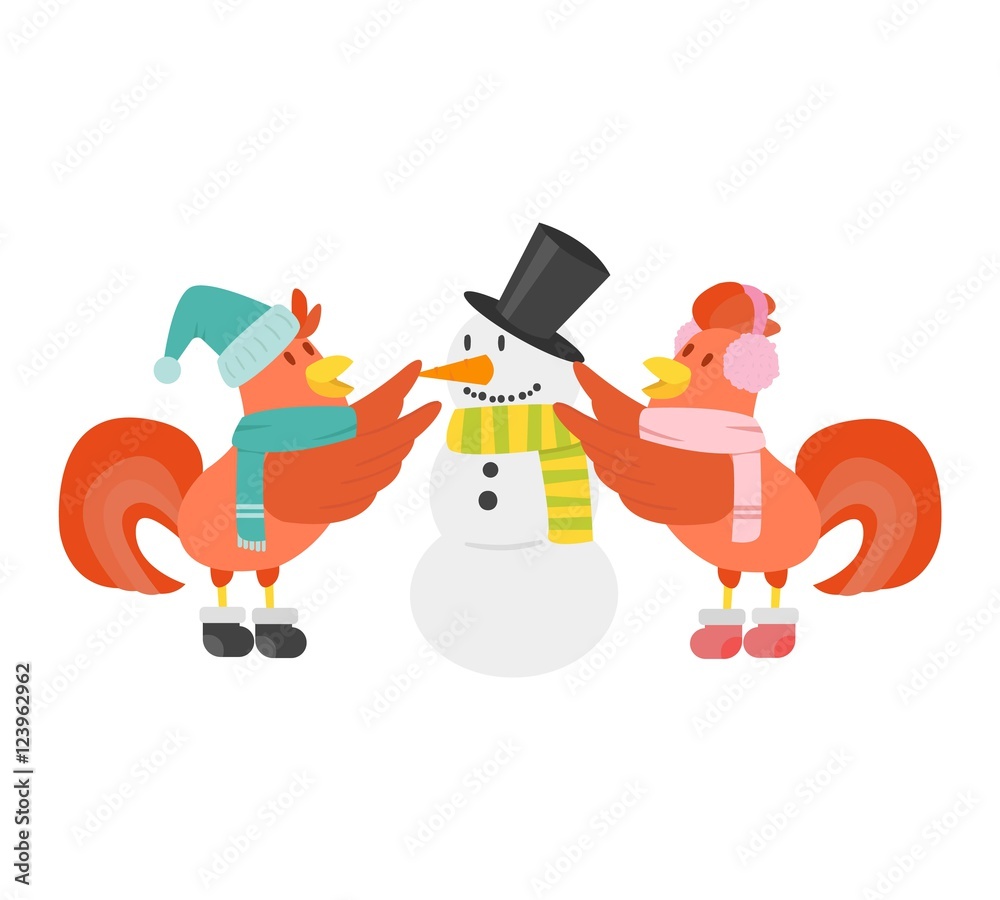 Cute cartoon rooster vector illustration Cute cartoon rooster vector illustration