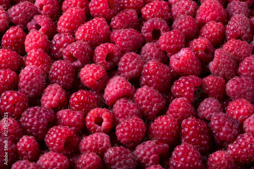 Ripe raspberry background