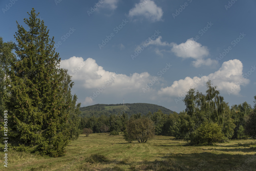 Slovakia karst in summer hot day