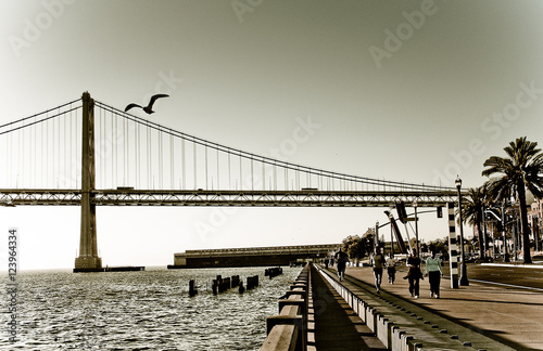 Bay Bridge, Embarcadero, San Francisco, California