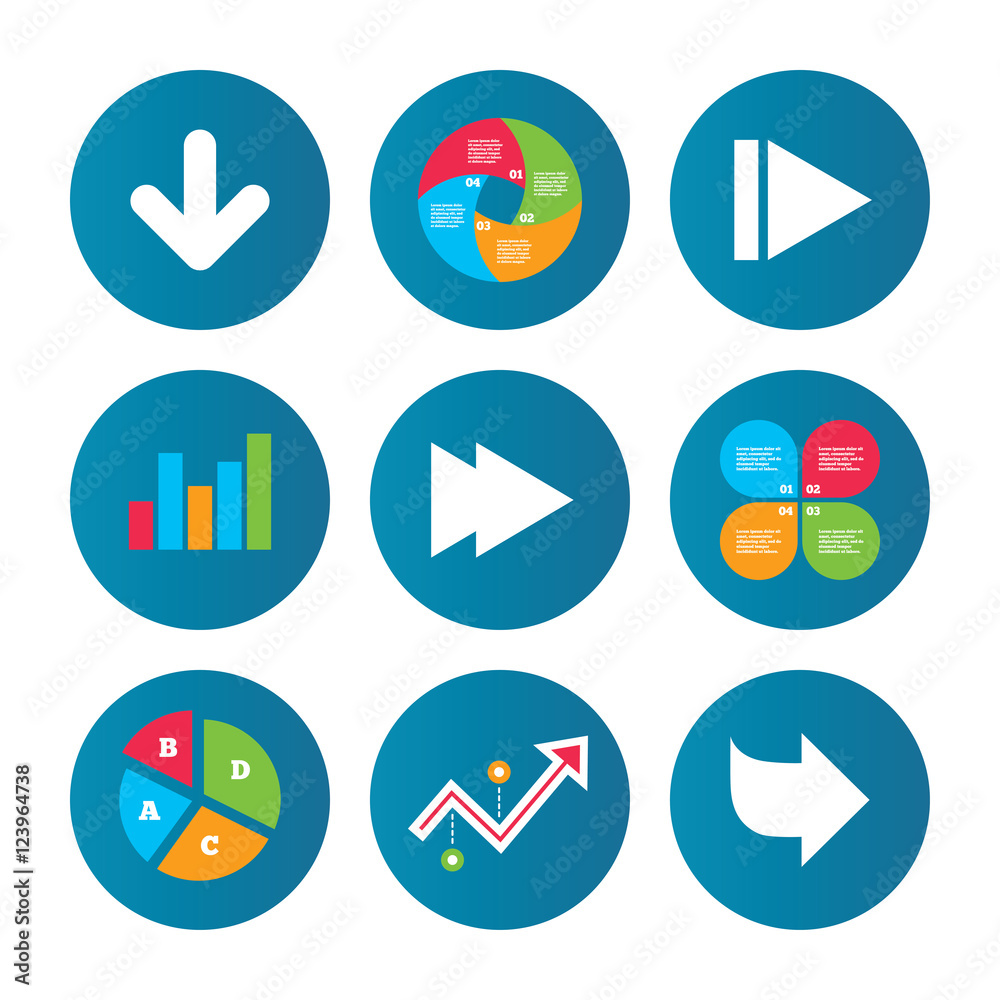 Arrow icons. Next navigation signs symbols. Arrow icons. Next navigation signs symbols.